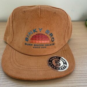 Binky Bro Tan/Brown Cap Baseball Hat Toddler Size